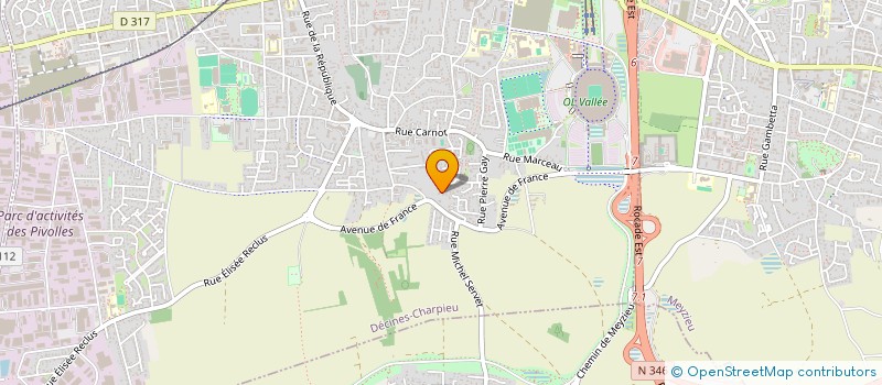 localisation de l'entreprise SCI F.Y.  DECINES-CHARPIEU