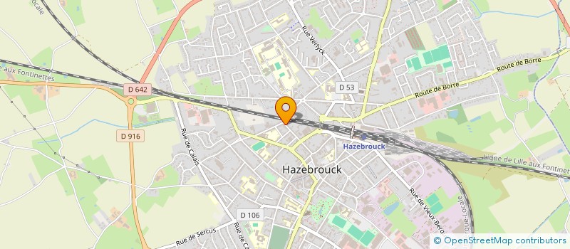 localisation de l'entreprise SCI F.Y.S.C.  HAZEBROUCK