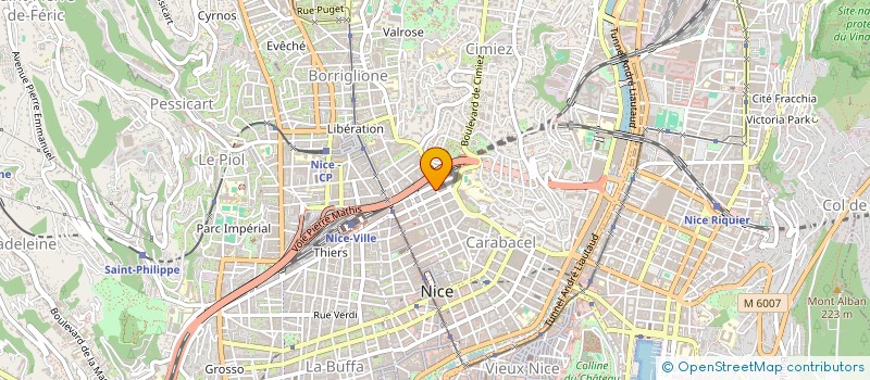 localisation de l'entreprise SCI F1 à NICE