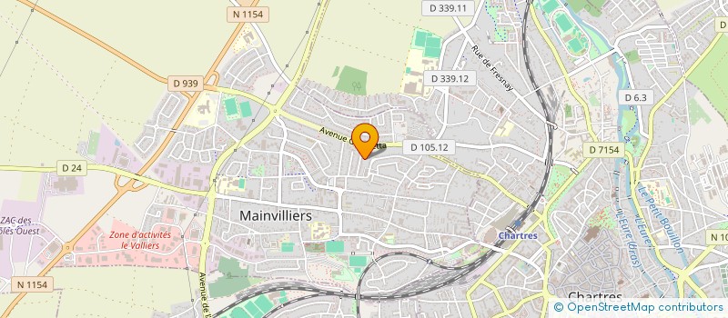 localisation de l'entreprise SCI F2A à MAINVILLIERS