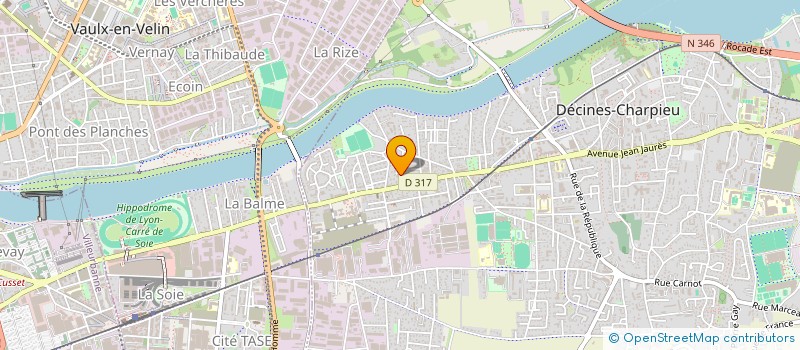 localisation de l'entreprise SCI F2B IMMO  DECINES-CHARPIEU