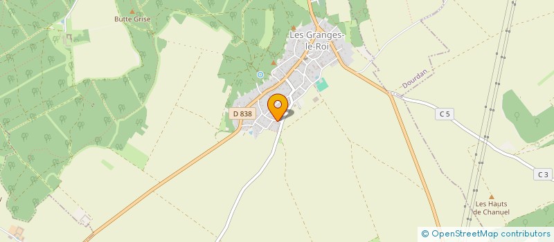 localisation de l'entreprise SCI F2B17 à LES GRANGES-LE-ROI