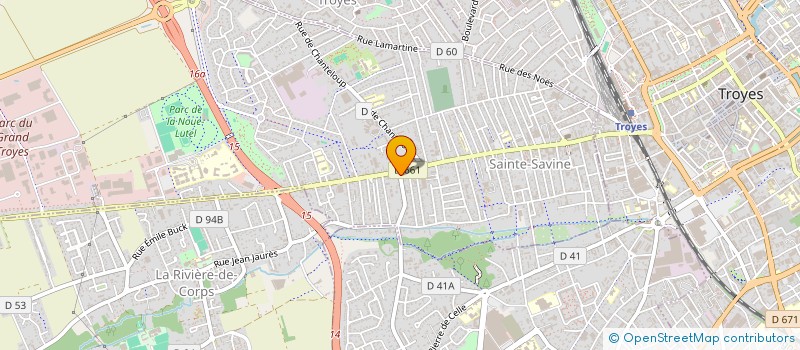 localisation de l'entreprise SCI F2C  SAINTE SAVINE