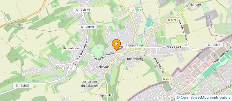 localisation de l'entreprise SCI F2G  HEGENHEIM