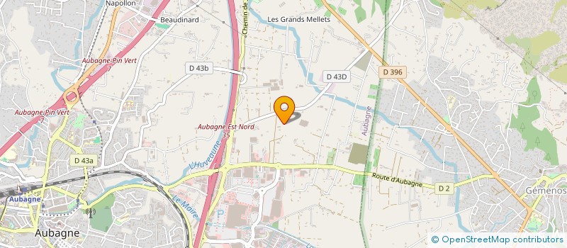 localisation de l'entreprise SCI F2I à AUBAGNE