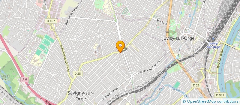 localisation de l'entreprise SCI F2J à SAVIGNY-SUR-ORGE
