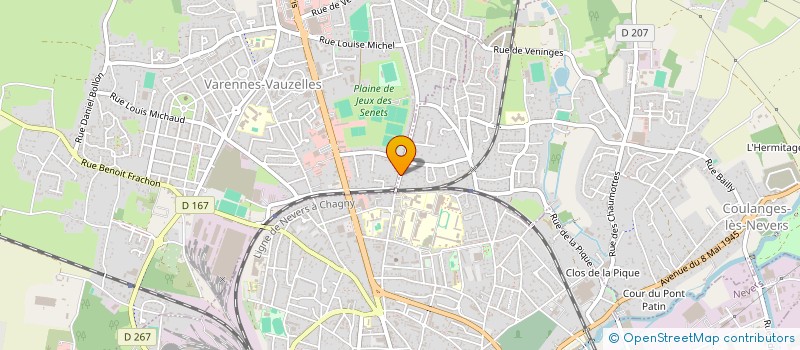 localisation de l'entreprise SCI F2L  VARENNES-VAUZELLES