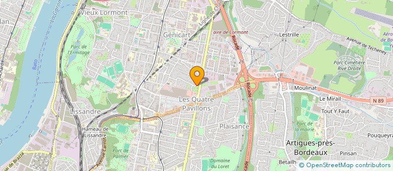 localisation de l'entreprise SCI F2M  LORMONT