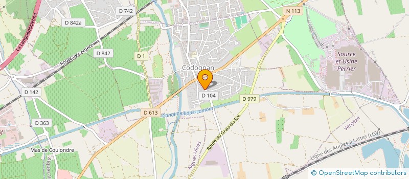 localisation de l'entreprise SCI F2M  CODOGNAN