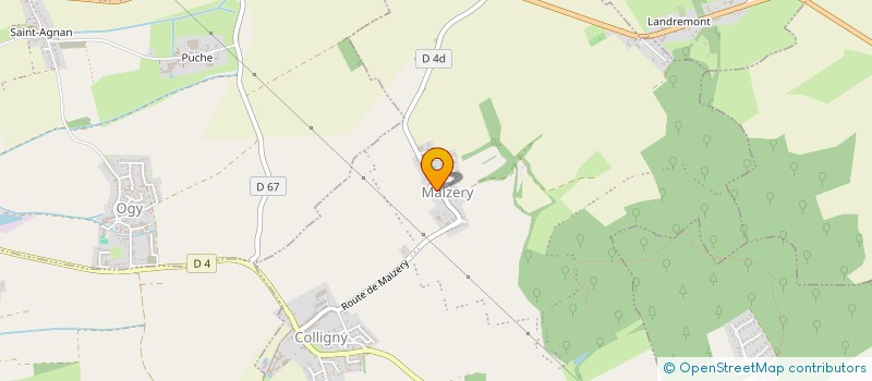 localisation de l'entreprise SCI F2M  COLLIGNY-MAIZERY