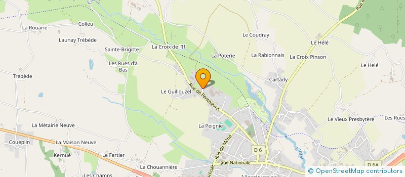 localisation de l'entreprise SCI F2MLV  MERDRIGNAC