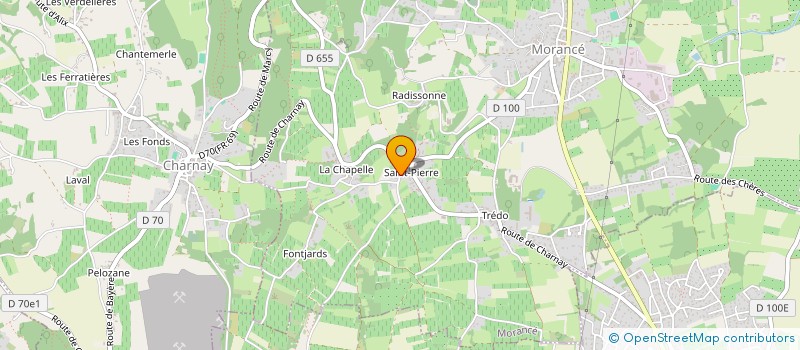 localisation de l'entreprise SCI F2R  MORANCE