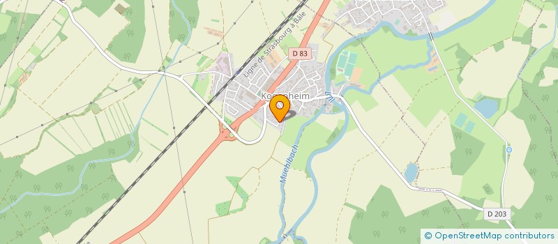 localisation de l'entreprise SCI F2T  KOGENHEIM