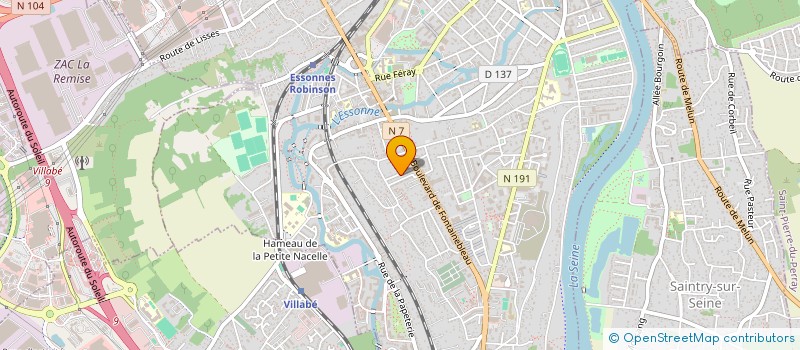 localisation de l'entreprise SCI F2TIMO à CORBEIL-ESSONNES
