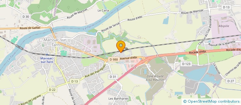 localisation de l'entreprise SCI F3C  MARSSAC-SUR-TARN