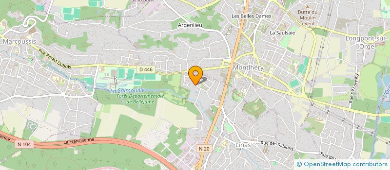 localisation de l'entreprise SCI F3D à LINAS