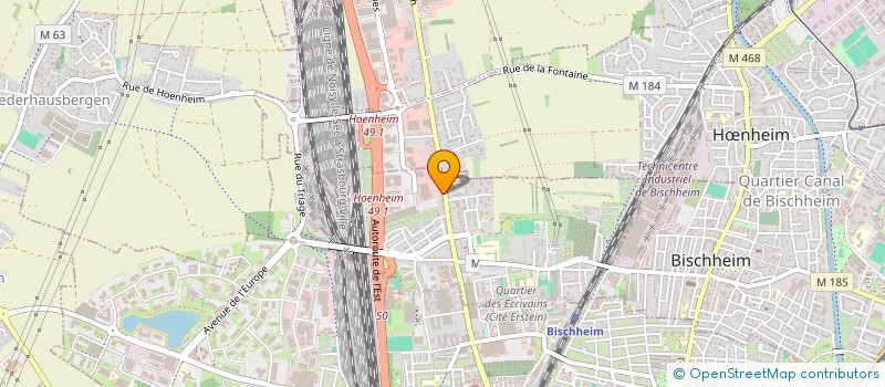 localisation de l'entreprise SCI F3H  BISCHHEIM