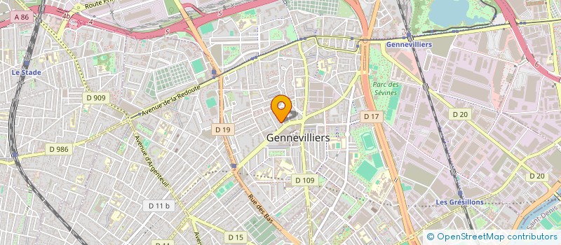 localisation de l'entreprise SCI F4 INVESTISSEMENT à LEVALLOIS-PERRET