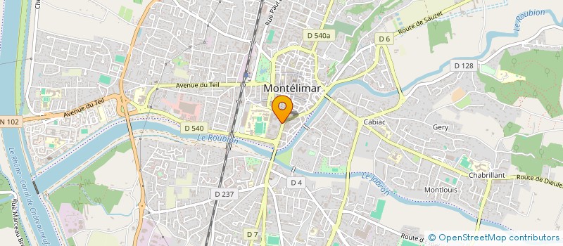localisation de l'entreprise SCI FA à MONTELIMAR