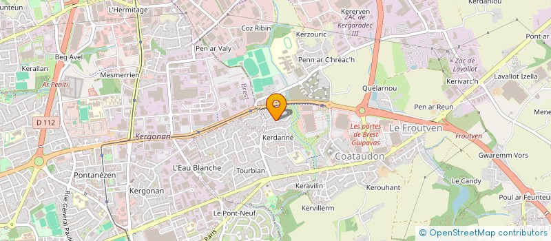 localisation de l'entreprise SCI FA  GUIPAVAS