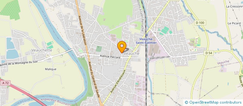 localisation de l'entreprise SCI FA BIS IMMO  VEAUCHE