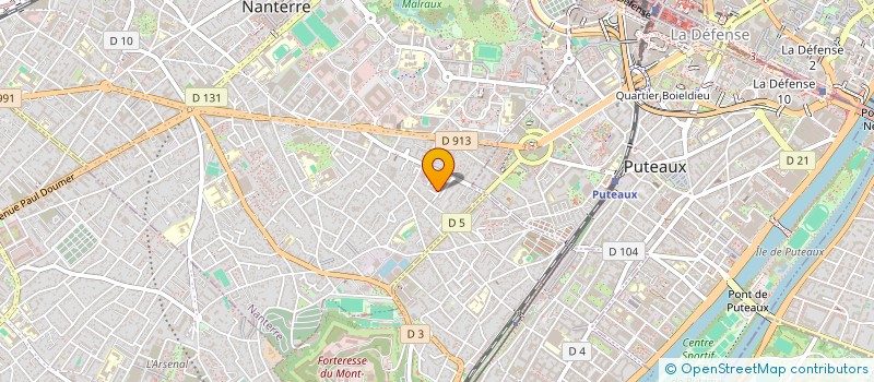 localisation de l'entreprise SCI FA ET FE  NANTERRE