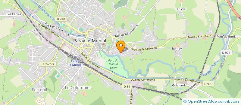 localisation de l'entreprise SCI FA LAGUY  PARAY-LE-MONIAL