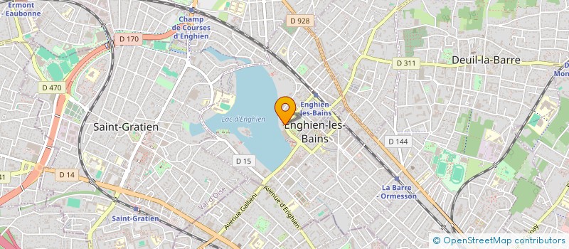 localisation de l'entreprise SCI FA-MER  ENGHIEN-LES-BAINS