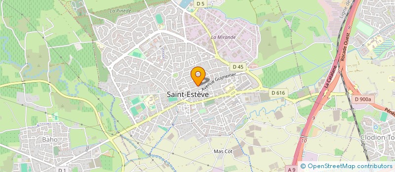 localisation de l'entreprise SCI FA RIVELAYGUE  ST ESTEVE