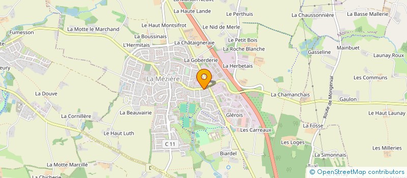 localisation de l'entreprise SCI FA ST CAST  LA MEZIERE