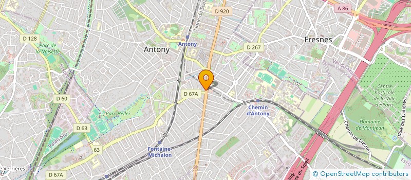 localisation de l'entreprise SCI FAB DIVISION à ANTONY