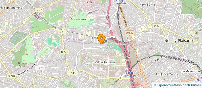 localisation de l'entreprise SCI FAB ET LI  MONTREUIL