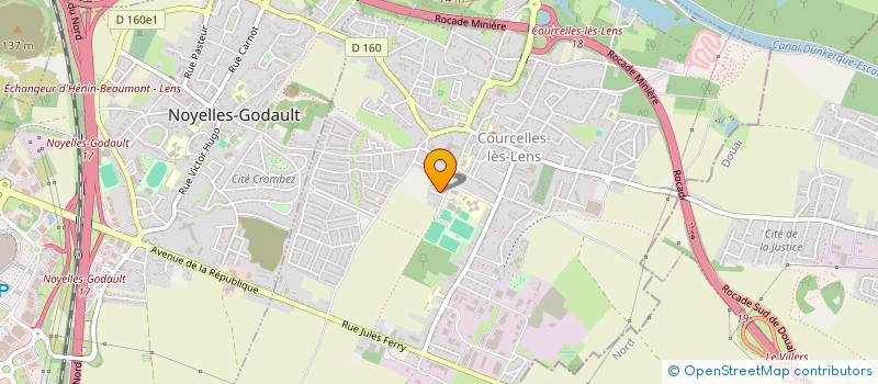 localisation de l'entreprise SCI FAB IMMO  COURCELLES-LES-LENS