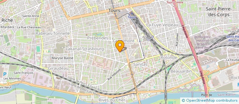 localisation de l'entreprise SCI FAB IUS  TOURS