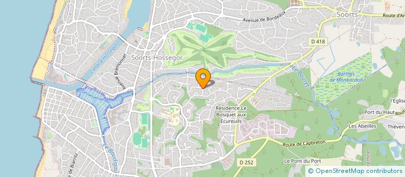 localisation de l'entreprise SCI FABAG à CAPBRETON