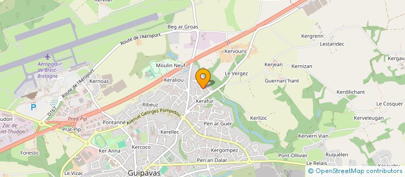 localisation de l'entreprise SCI FABANE  GUIPAVAS