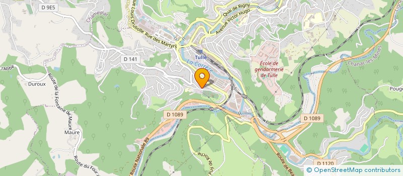 localisation de l'entreprise SCI FABAS 6  TULLE