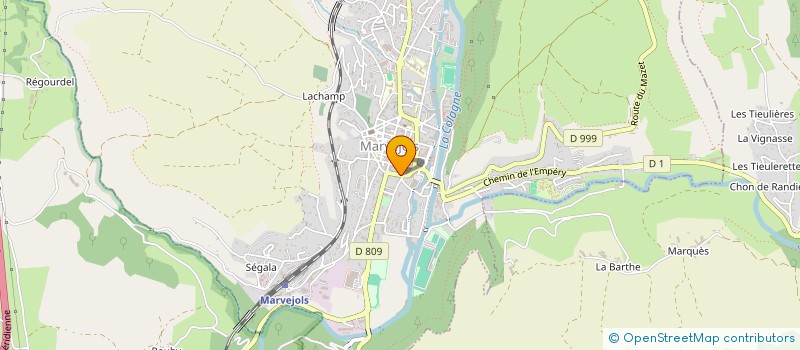 localisation de l'entreprise SCI FABAULAUMAT  MARVEJOLS