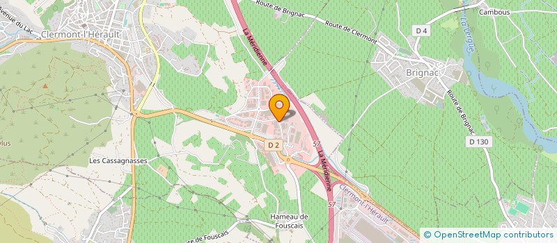 localisation de l'entreprise SCI FABB  CLERMONT-L'HERAULT