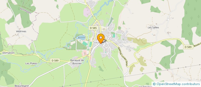 localisation de l'entreprise SCI FABCHATO  SAUGUES