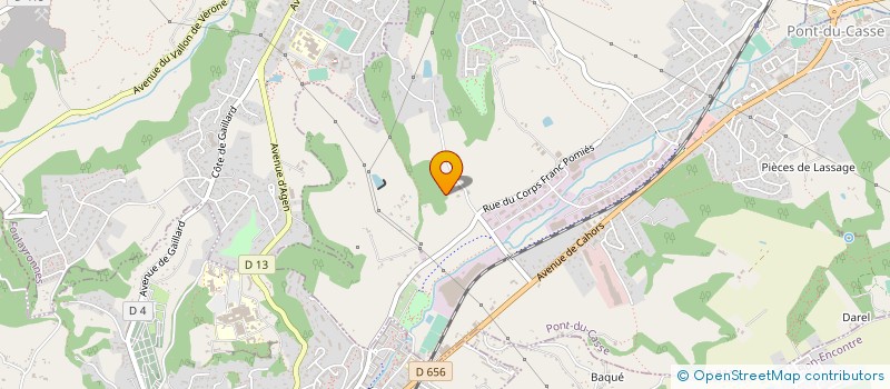 localisation de l'entreprise SCI FABE PYRENEES  PONT-DU-CASSE