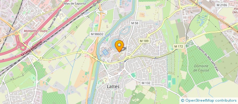 localisation de l'entreprise SCI FABELI à LATTES