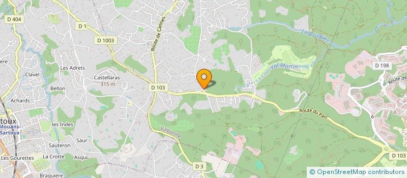 localisation de l'entreprise SCI FABELLA  VALBONNE