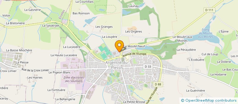 localisation de l'entreprise SCI FABEN  ARGENTRE-DU-PLESSIS