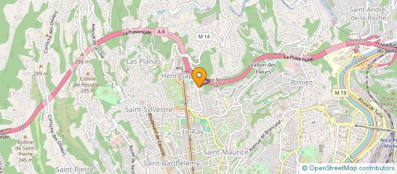 localisation de l'entreprise SCI FABER à NICE