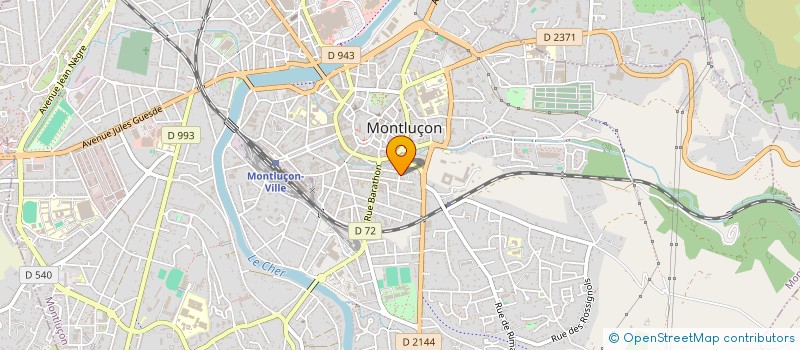 localisation de l'entreprise SCI FABER à MONTLUCON