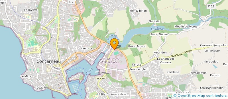 localisation de l'entreprise SCI FABERAS  CONCARNEAU