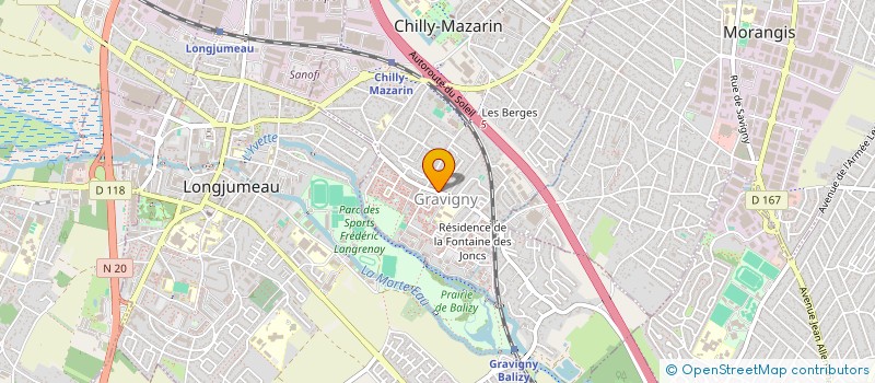 localisation de l'entreprise SCI FABI à CHILLY-MAZARIN
