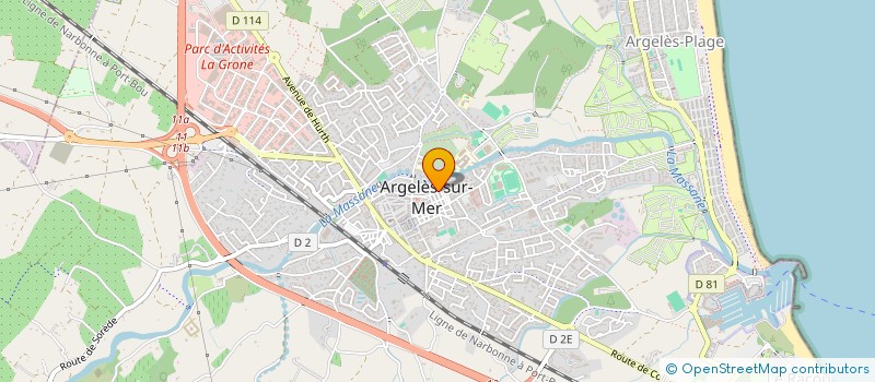 localisation de l'entreprise SCI FABI  ARGELES-SUR-MER