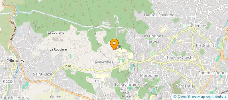 localisation de l'entreprise SCI FABICEL  OLLIOULES